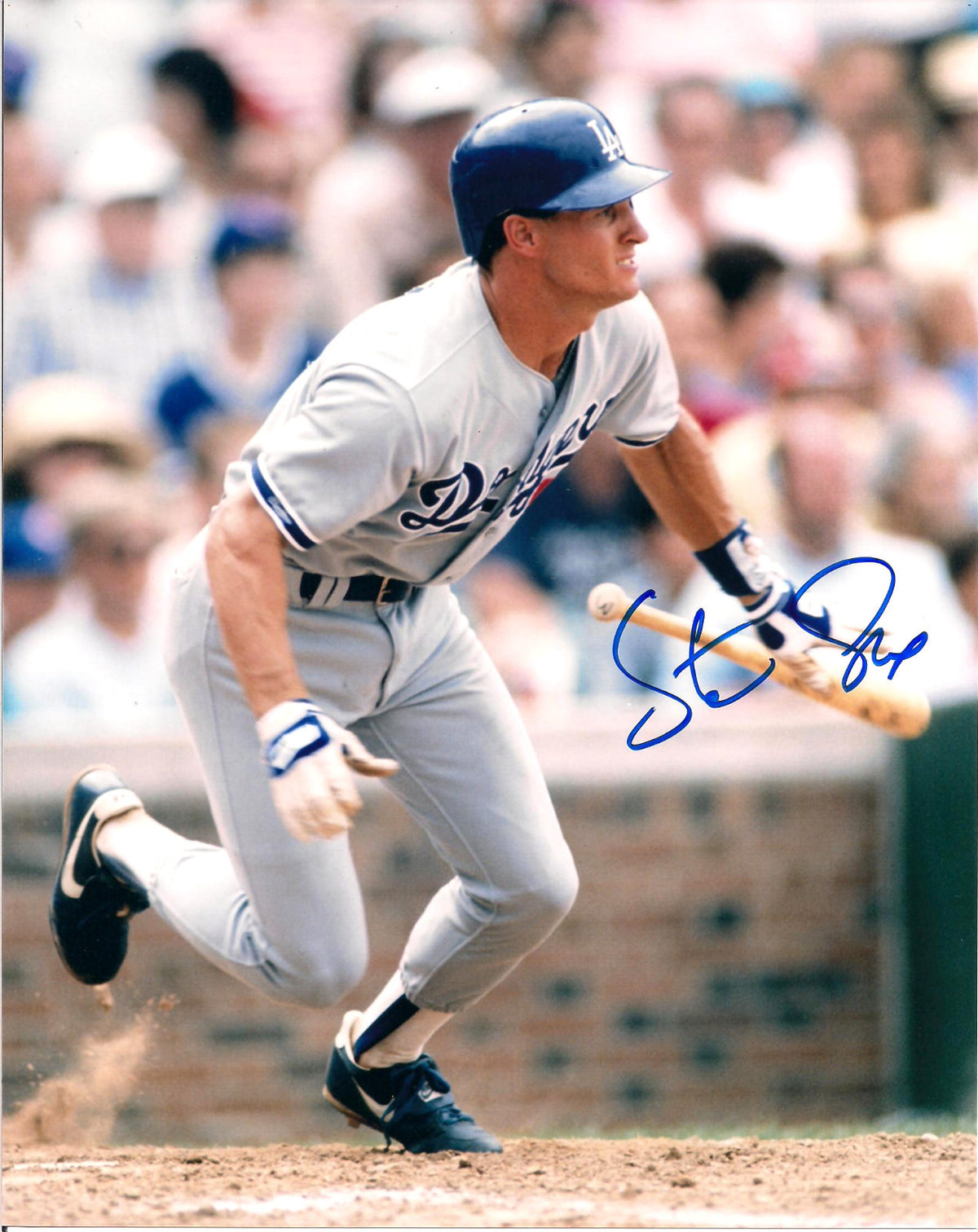 STEVE SAX LOS ANGELES DODGERS AUTOGRAPHED SIGNED 8X10 PHOTO W/COA