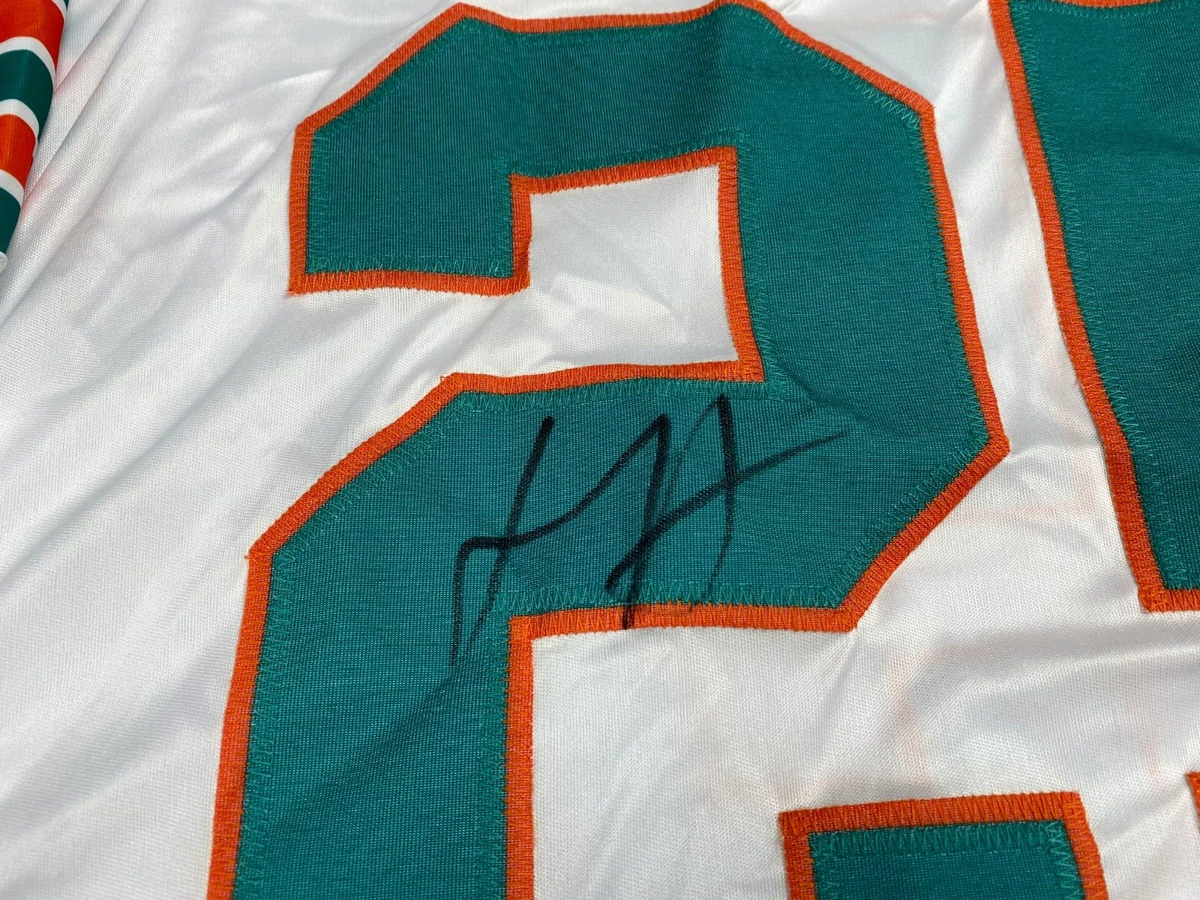 XAVIEN HOWARD #25 MIAMI DOLPHINS SIGNED AUTOGRAPHED CUSTOM WHITE JERSEY JSA