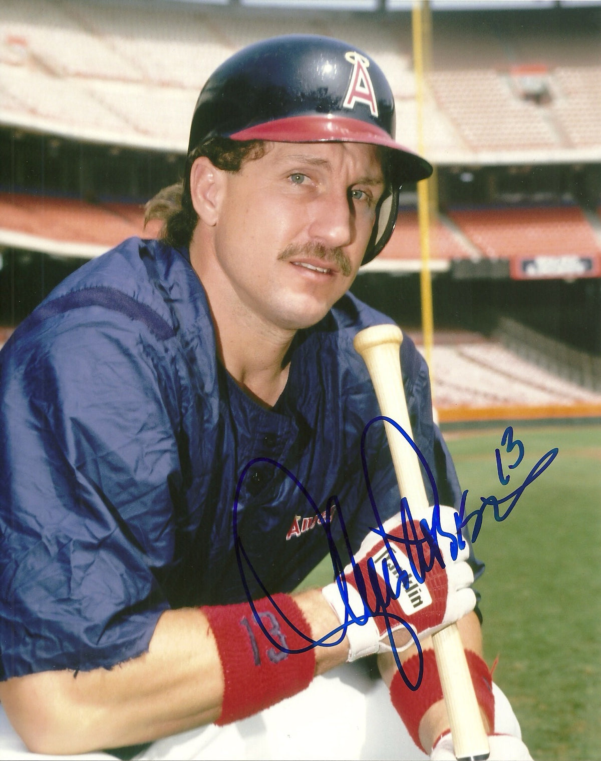 LANCE PARRISH CALIFORNIA ANGELS SIGNED AUTO 8x10 PHOTO W/COA