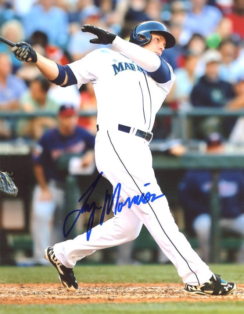 LOGAN MORRISON SEATTLE MARINERS SIGNED AUTOGRAPHED 8x10 PHOTO W/COA