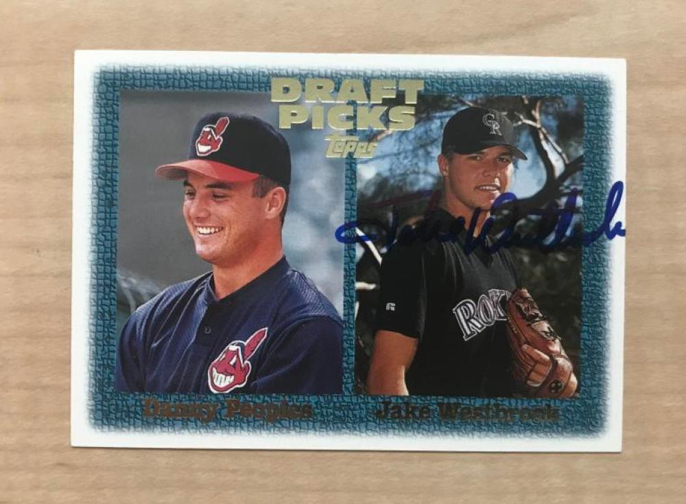 JAKE WESTBROOK COLORADO ROCKIES SIGNED AUTOGRAPHED 1997 TOPPS CARD #478 W/COA