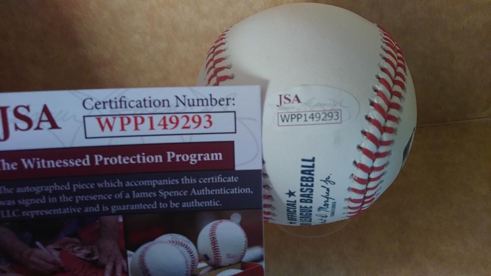 DAVID BOTE CHICAGO CUBS SIGNED AUTOGRAPHED M.L. BASEBALL JSA WITNESS WPP149293