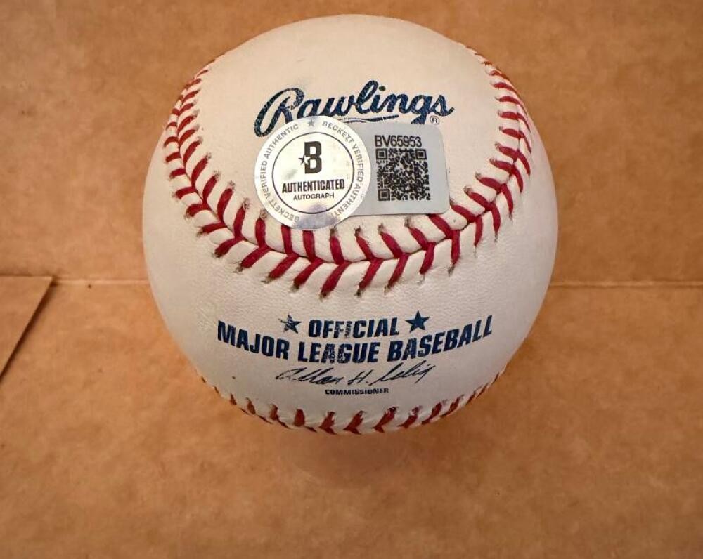 GARY WARD YANKEES/TWINS SIGNED AUTO M.L. BASEBALL BECKETT AUTH