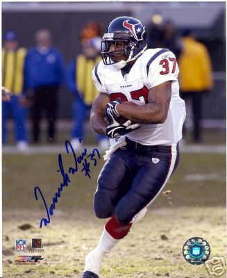 DOMANICK DAVIS HOUSTON TEXANS SIGNED 8X10 PHOTO W/COA