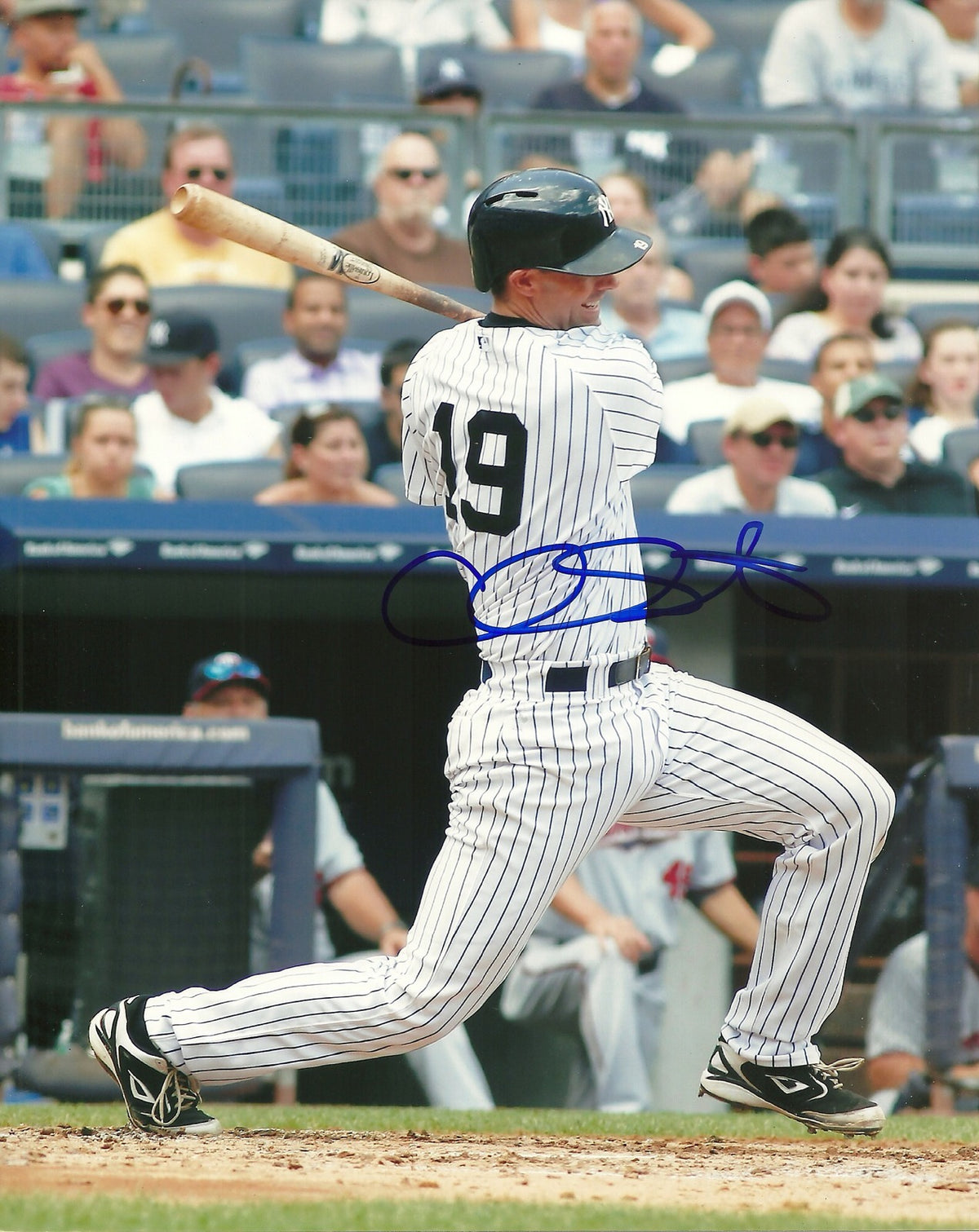 CHRIS STEWART NEW YORK YANKEES SIGNED AUTOGRAPHED 8x10 PHOTO W/COA #19