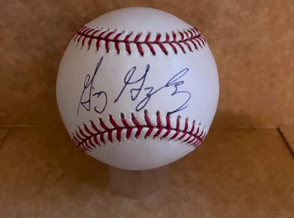 GIO GONZALEZ NATIONALS/A'S SIGNED AUTOGRAPHED M.L. BASEBALL BECKETT AUTH