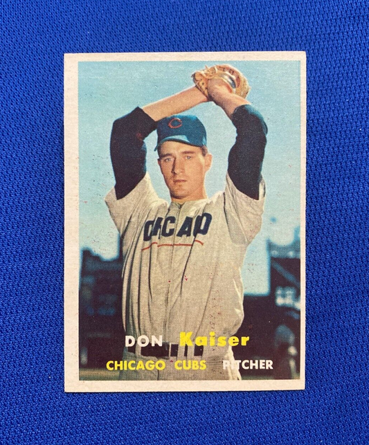1957 TOPPS DON KAISER CHICAGO CUBS #134 CARD VINTAGE SET-BREAK