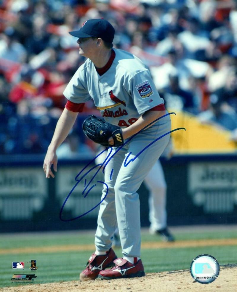 BRAD THOMPSON ST. LOUIS CARDINALS SIGNED AUTOGRAPHED 8X10 PHOTO W/COA