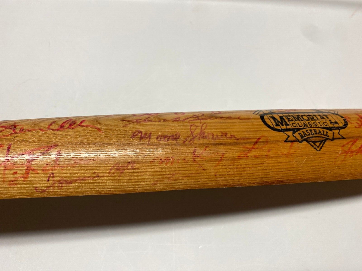 MLB GREATS MULTI SIGNED AUTOGRAPH LV SLUGGER MEMORIAL CLASSICS SPLIT BAT COA !!