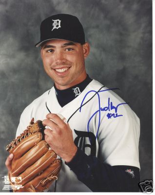 JUSTIN THOMPSON DETROIT TIGERS SIGNED 8X10 PHOTO W/COA