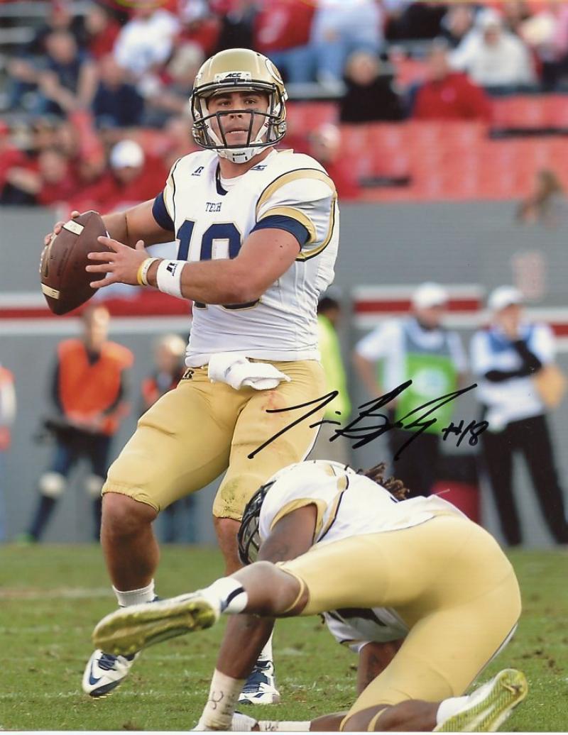 TIM BYERLY GEORGIA TECH SIGNED 8X10 PHOTO W/COA