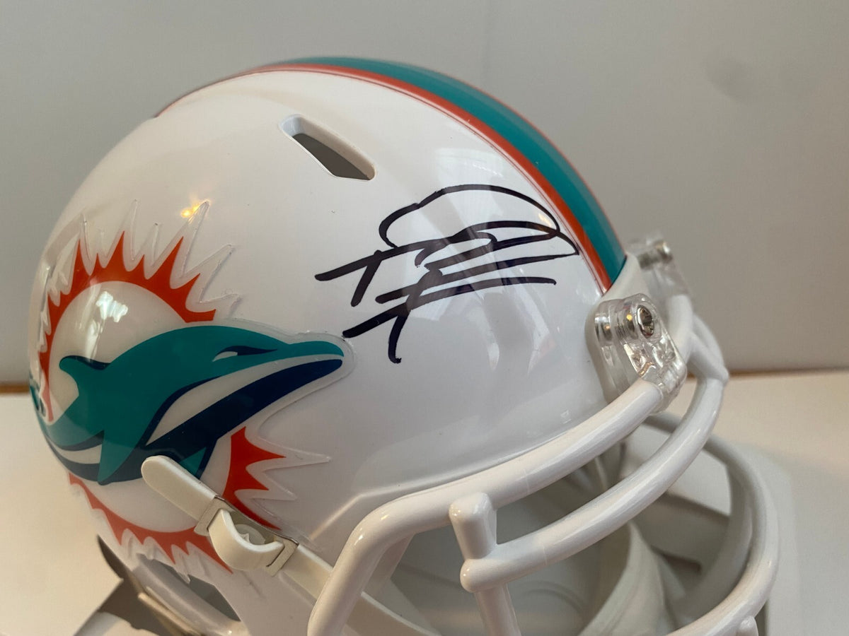 TUA TAGOVAILOA MIAMI DOLPHINS SIGNED AUTOGRAPHED MINI HELMET FANATICS AUTHENTIC