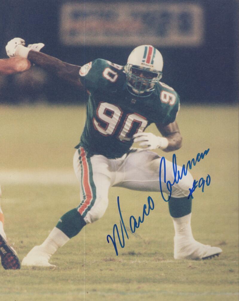 TERRY KIRBY  DOLPHINS SIGNED AUTOGRAPHED 8X10 PHOTO W/ COA