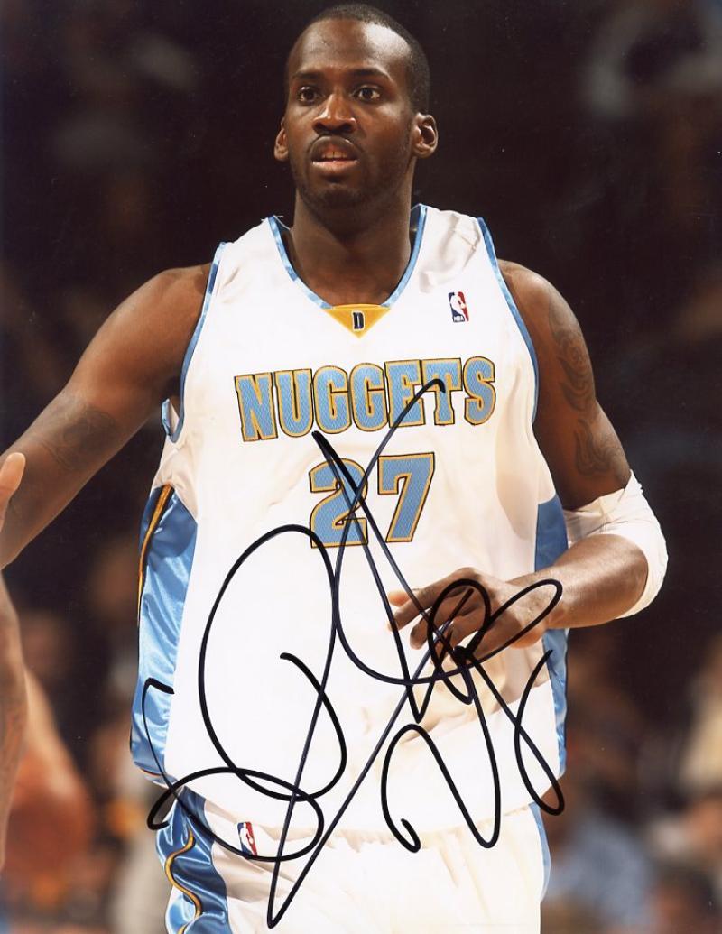 FRANCISCO ELLISON DENVER NUGGETS SIGNED AUTOGRAPHED 8x10 PHOTO W/COA