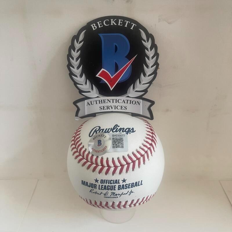 BOBBY THIGPEN 1993 NL CHAMPS SIGNED AUTOGRAPHED M.L. BASEBALL BAS AUTHENTICATED