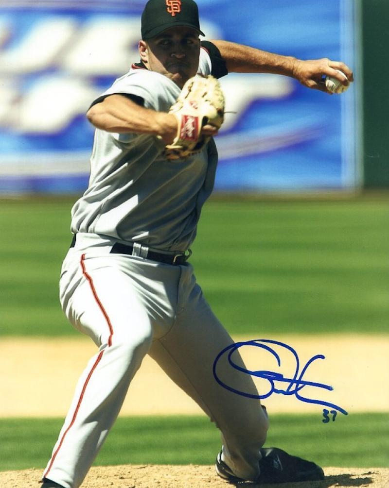 JACK TASCHNER SAN FRANCISCO GIANTS SIGNED AUTOGRAPHED 8X10 PHOTO W/ COA