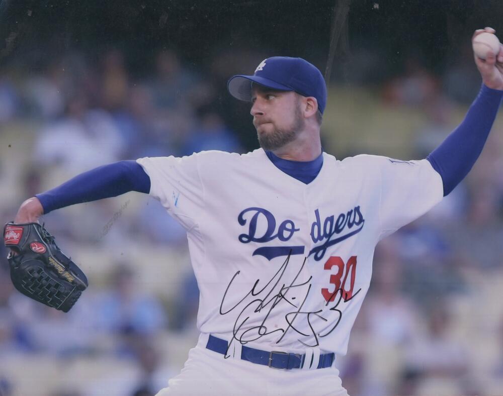 MARK HENDRICKSON DODGERS SIGNED AUTOGRAPHED 8X10 PHOTO W/ COA