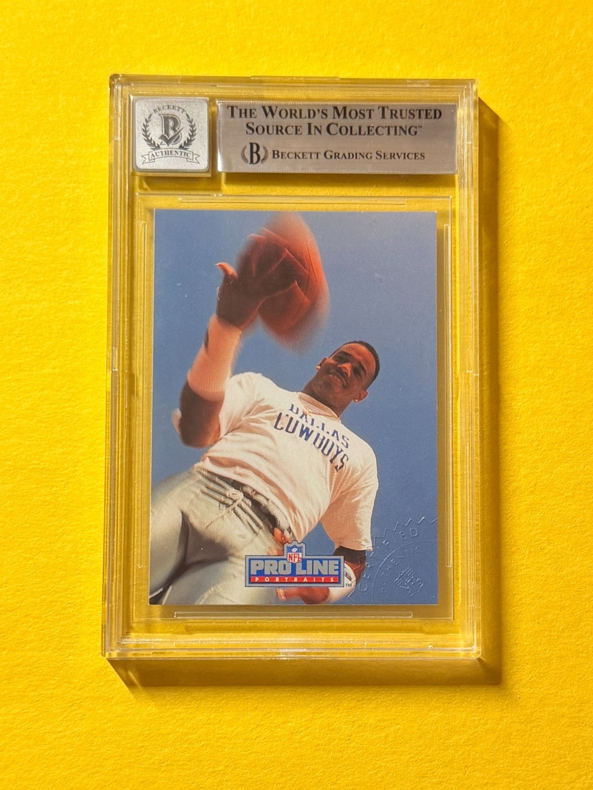 1992 PRO LINE PORTRAITS ALVIN HARPER #335 SIGNED AUTO CARD BECKETT 10 AUTHENTIC