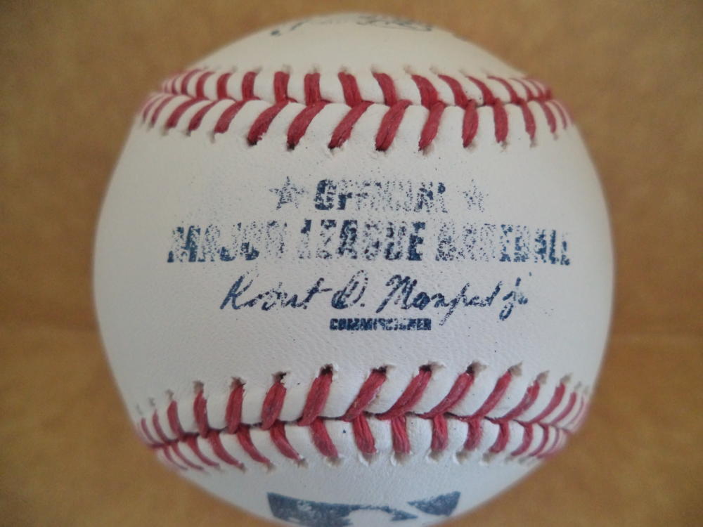 GREG MAHLE LOS ANGELES ANGELS SIGNED AUTOGRAPHED M.L. BASEBALL W/COA