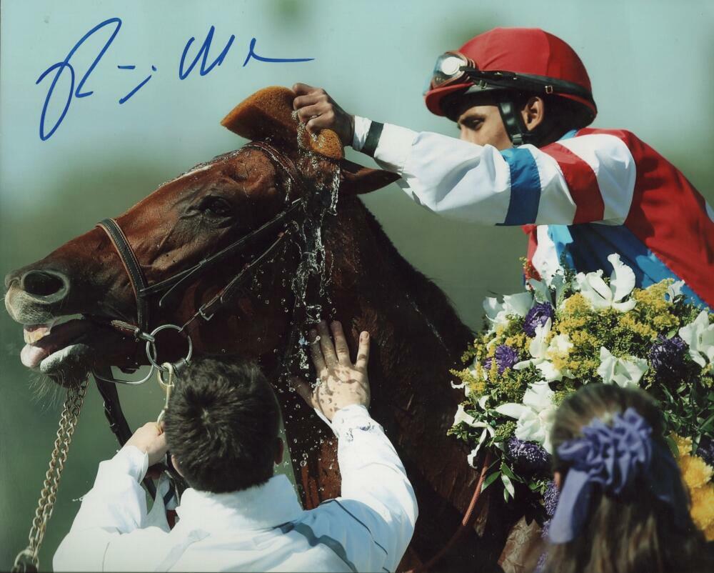 RAJIV MARAGH JOCKEY  SIGNED AUTOGRAPHED 8X10 PHOTO W/ COA