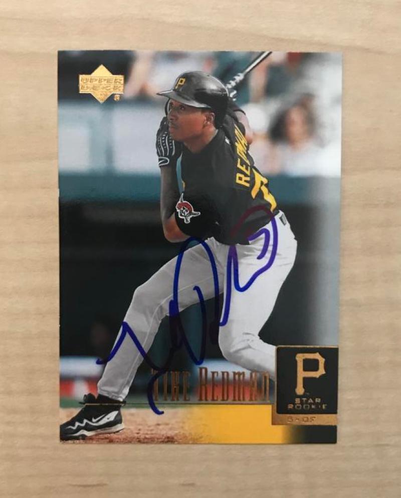 TIKE REDMAN PITTSBURGH PIRATES SIGNED AUTOGRAPHED 2001 UPPER DECK CARD #13 W/COA