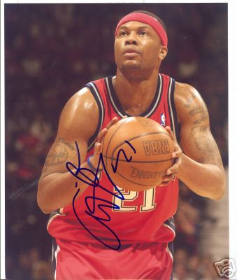 ANTOINE WRIGHT NEW JERSEY NETS SIGNED 8X10 PHOTO W/COA