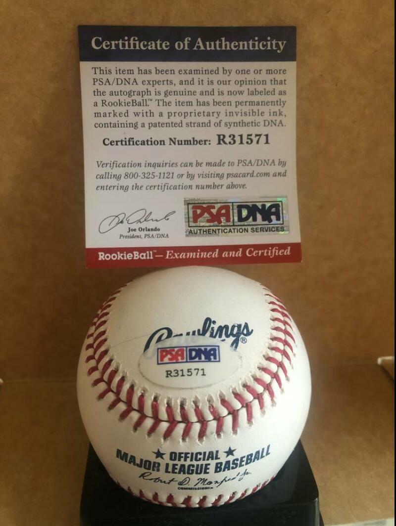 BLAKE RUTHERFORD 2016 1ST ROUND SIGNED AUTOGRAPHED M.L. BASEBALL PSA/DNA R31571