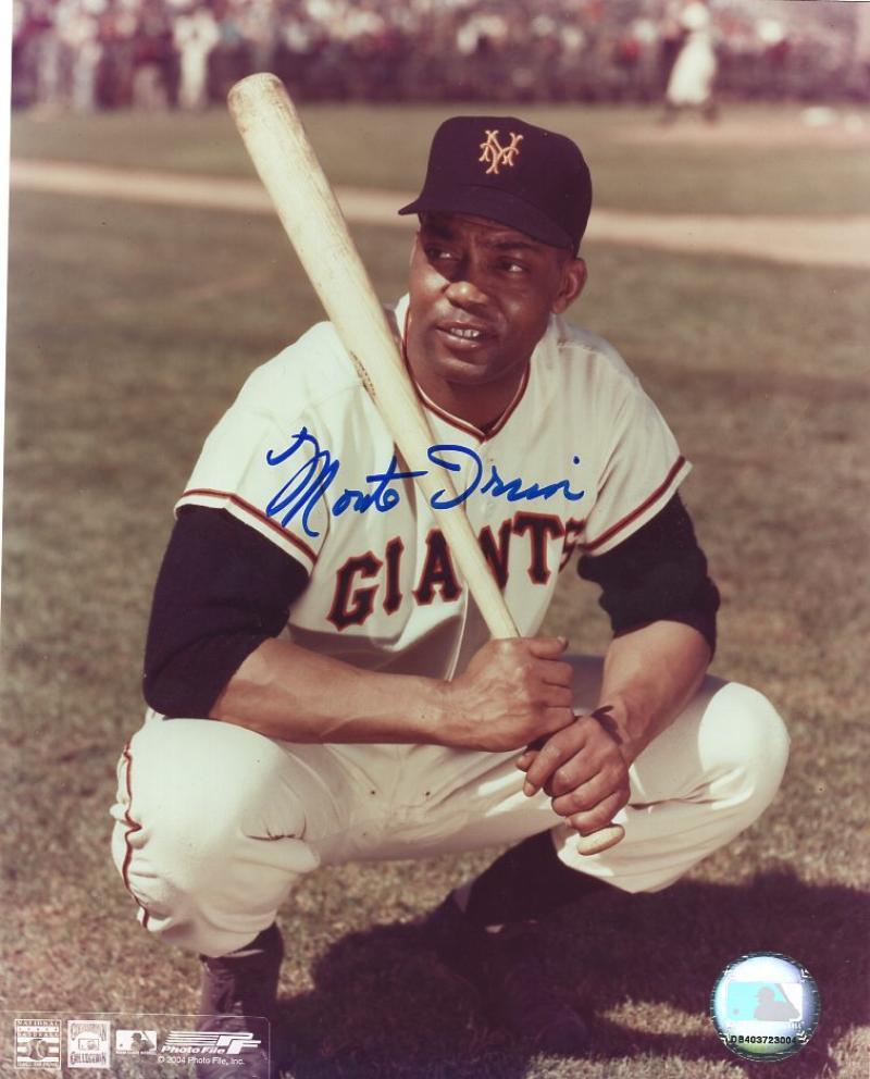 MONTE IRVIN  NEW YORK GIANTS SIGNED AUTOGRAPHED 8X10 PHOTO W/COA