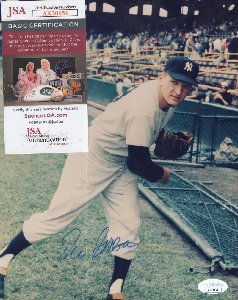 ELI GRBA NY YANKEES SIGNED AUTOGRAPHED 8X10 PHOTO JSA AK20151