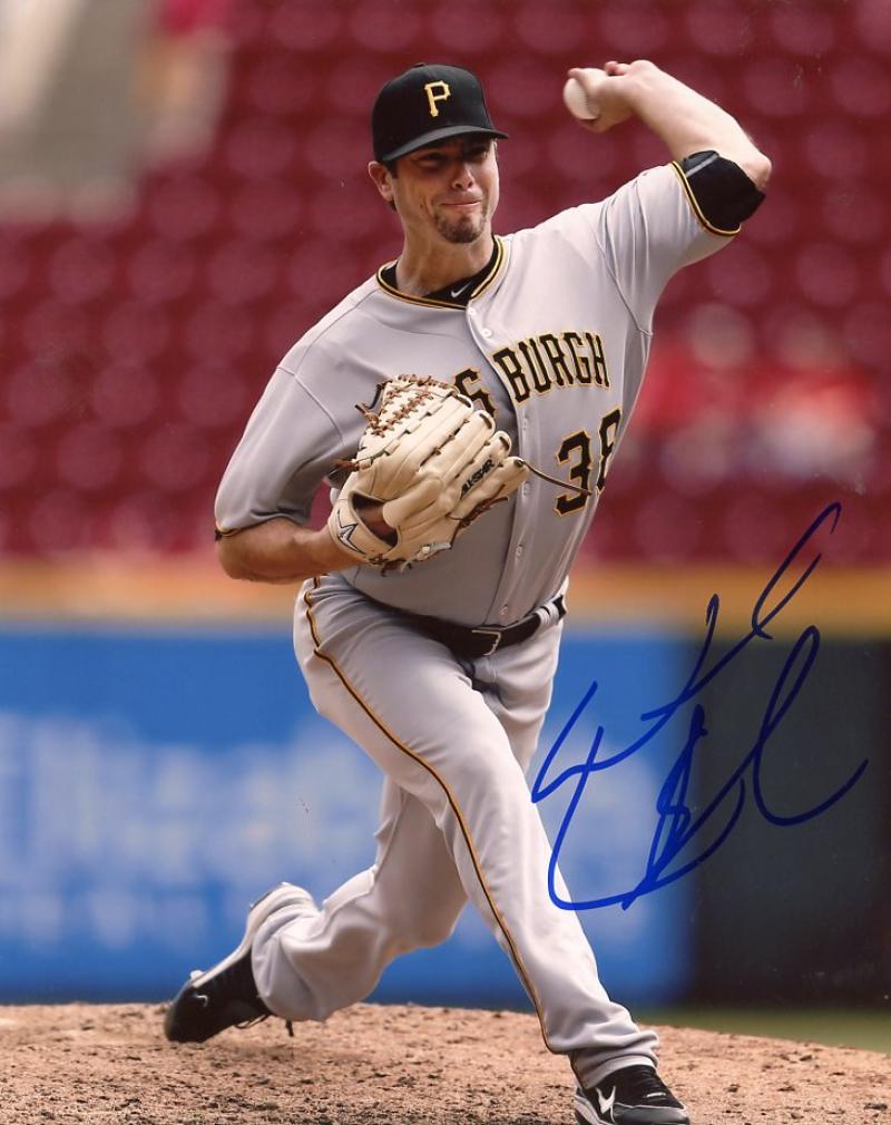 WADE LEBLANC PITTSBURGH PIRATES ON MOUND SIGNED AUTOGRAPHED 8X10 PHOTO W/COA