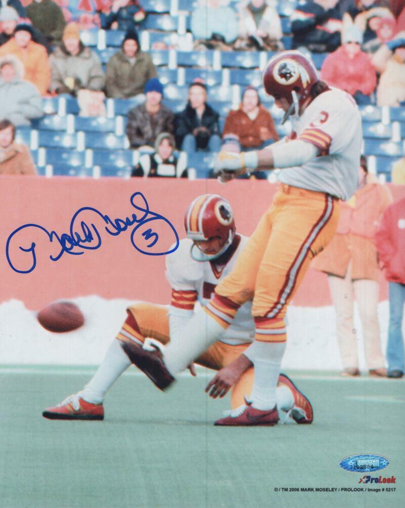 MARK MOSELEY WASHINGTON REDSKINS  SIGNED AUTOGRAPHED 8X10 PHOTO W/ COA