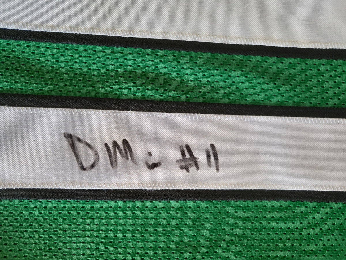 DENZEL MIMS #11 NEW YORK JETS SIGNED AUTOGRAPHED GREEN CUSTOM JERSEY XL JSA COA