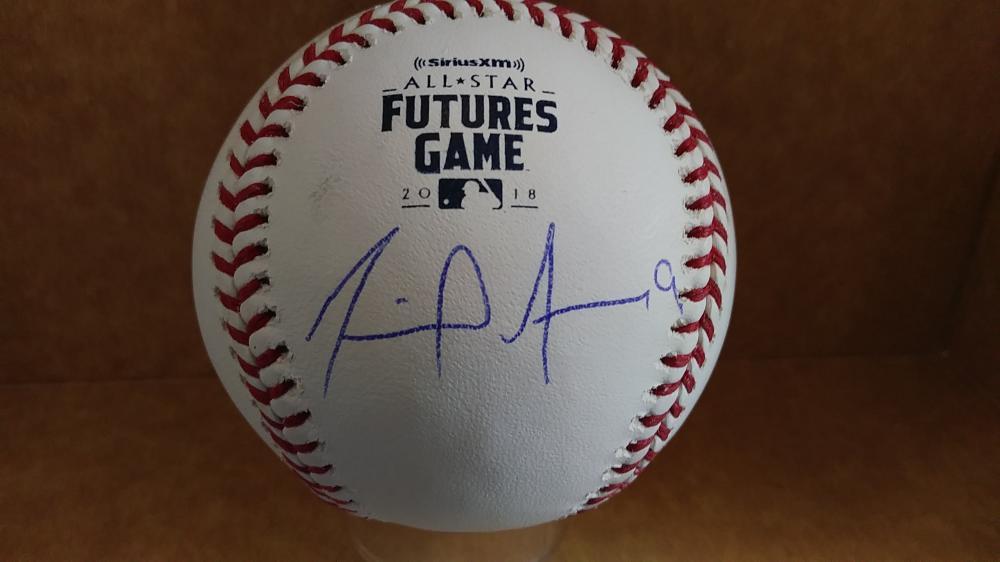 MIGUEL AMAYA CUBS ROOKIE YEAR SIGNED FUTURES GAME BASEBALL BECKETT R14109