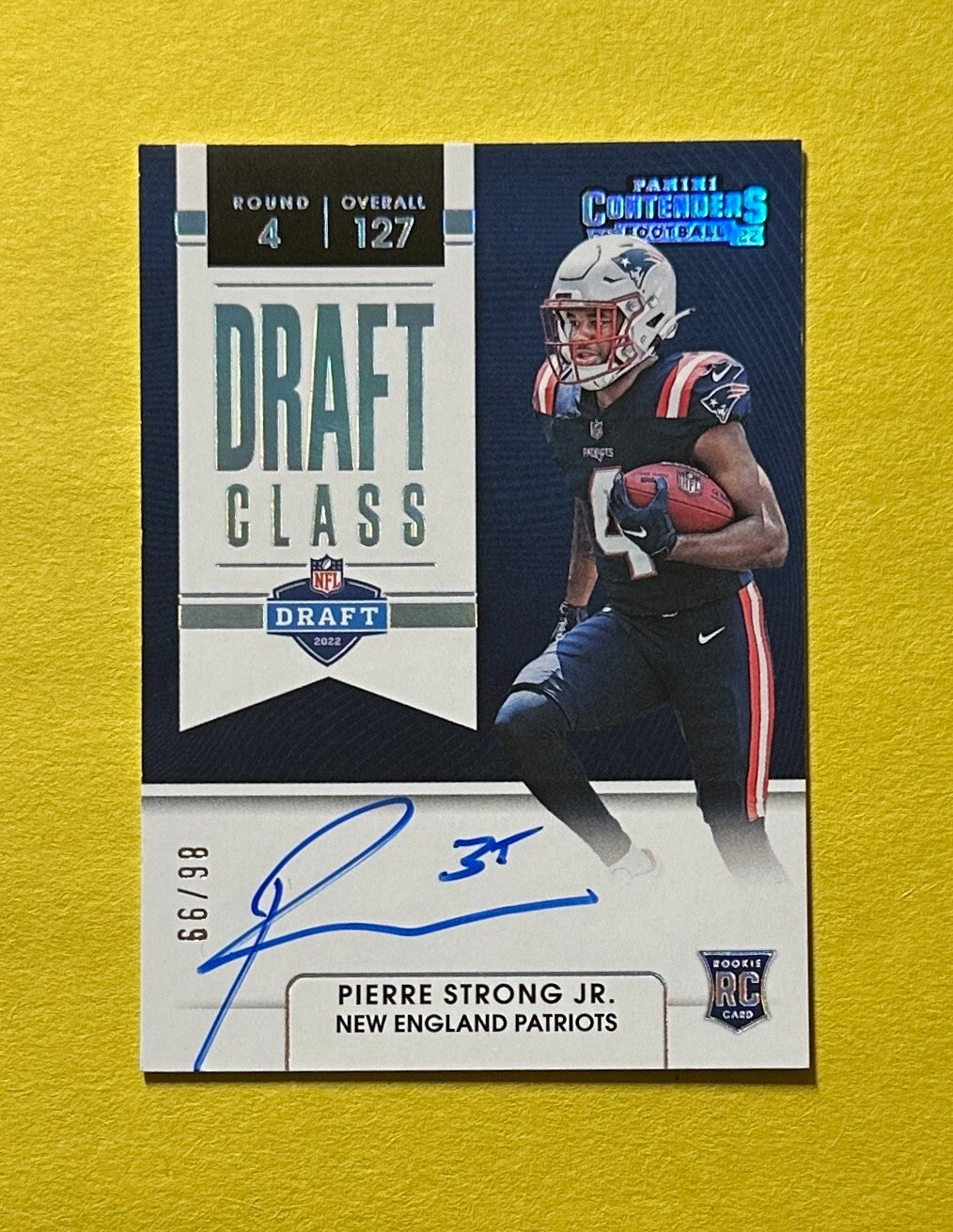 2022 PANINI CONTENDERS FOOTBALL PIERRE STRONG JR DRAFT CLASS AUTO /99 #DCA-PST