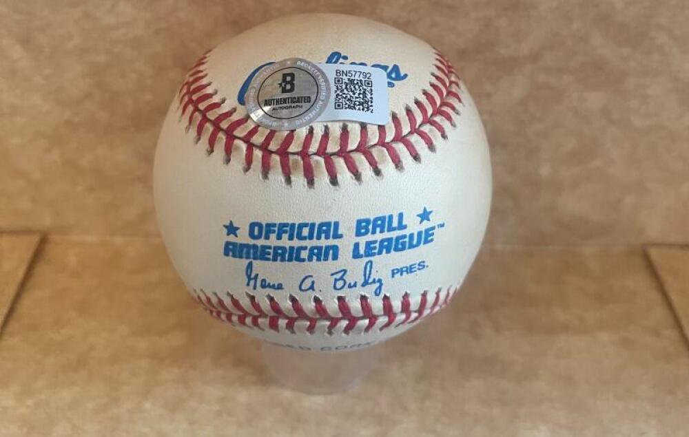 RYNE DUREN 57-61 YANKEES  SIGNED AUTOGRAPHED A.L. BASEBALL  BECKETT AUTH