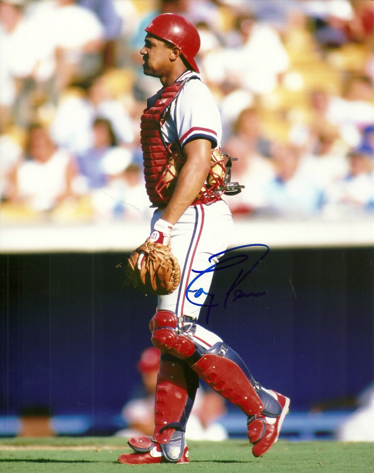 TONY PENA ST. LOUIS CARDINALS SIGNED AUTO 8x10 PHOTO W/COA STANDING