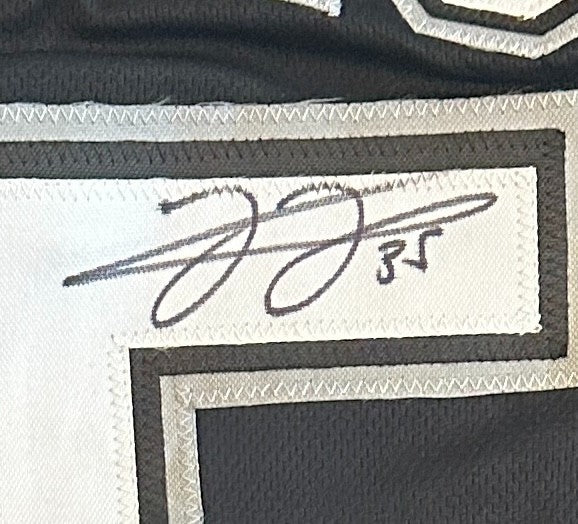 FRANK THOMAS WHITE SOX SIGNED AUTO STATISTIC BLACK STITCHED JERSEY SZ XL BECKETT