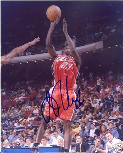 JASON RICHARDSON CHARLOTTE BOBCATS SIGNED 8X10 PHOTO