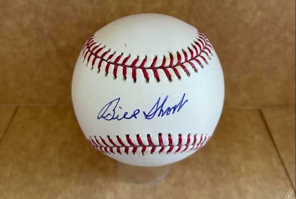 BILL SHORT YANKEES/PIRATES SIGNED AUTOGRAPHED M.L. BASEBALL BAS BA26120
