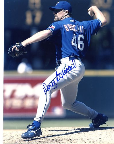 DOUG BROCAIL TEXAS RANGERS SIGNED 8X10 PHOTO
