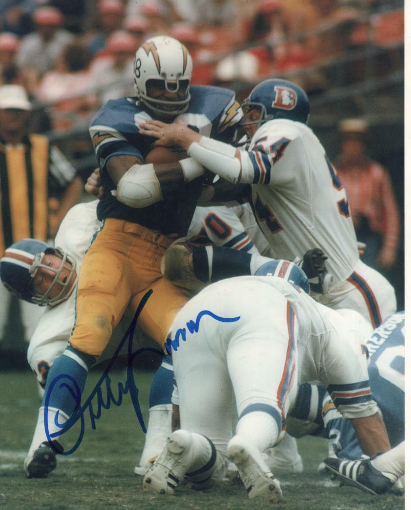 PETTIS NORMAN  SAN DIEGO CHARGERS SIGNED AUTOGRAPHED 8X10 PHOTO W/ COA