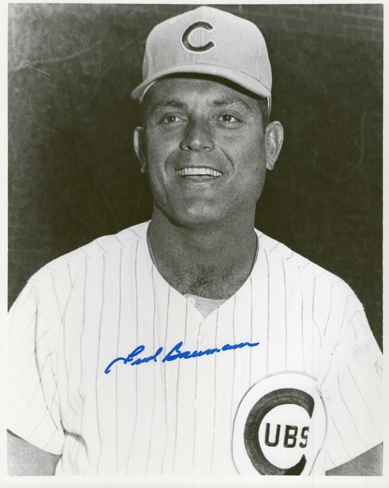FRANK BAUMANN CHICAGO CUBS SIGNED AUTOGRAPHED 8X10 PHOTO W/ COA