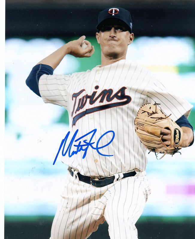 MATT FOX     MINNESOTA  TWINS   SIGNED 8X10
