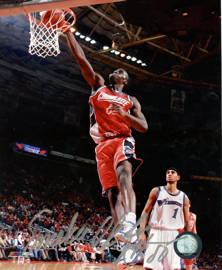EMEKA OKAFOR CHARLOTTE BOBCATS ACTION SIGNED AUTOGRAPHED 8X10 PHOTO W/COA