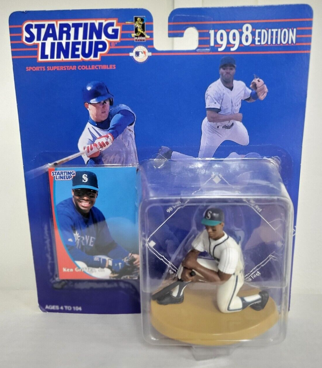 1998 STARTING LINEUP KEN GRIFFEY JR MARINERS BASEBALL FIGURE ORIGINAL BOX *
