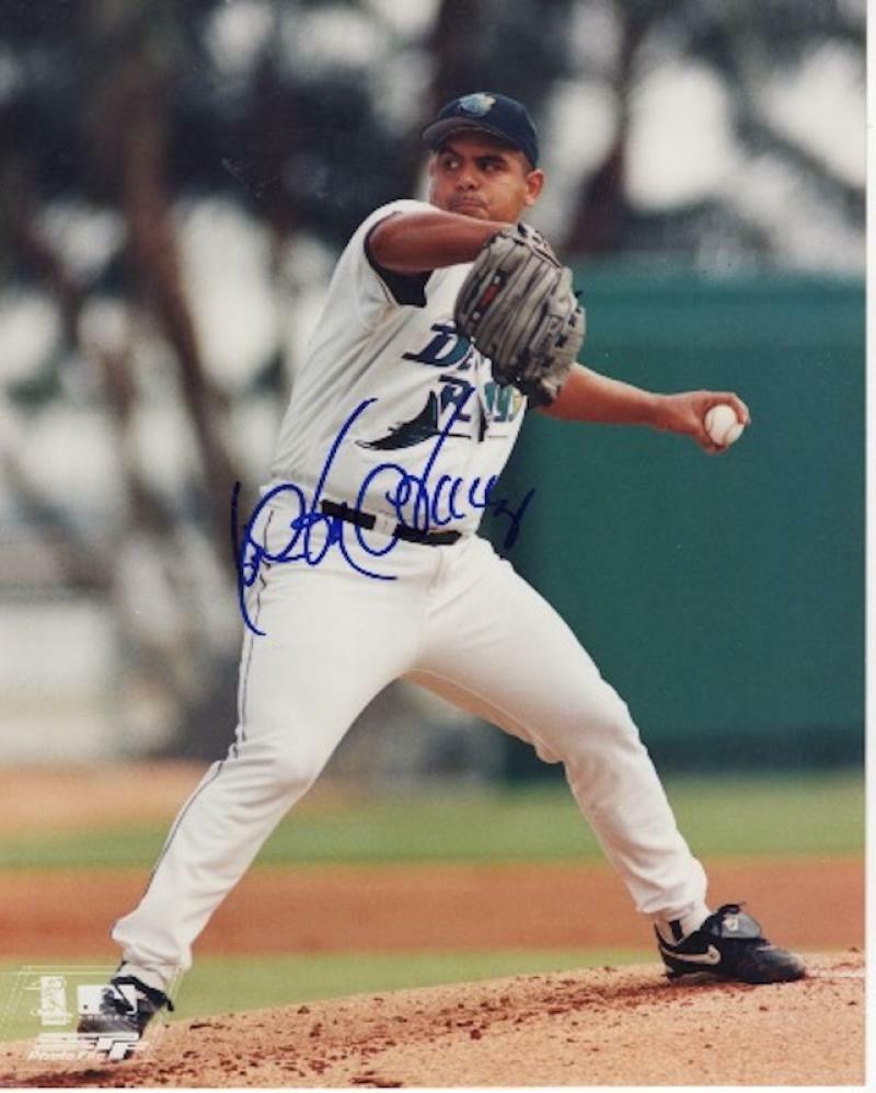 WILSON ALVAREZ TAMPA BAY RAYS SIGNED AUTOGRAPHED  8X10 PHOTO W/COA