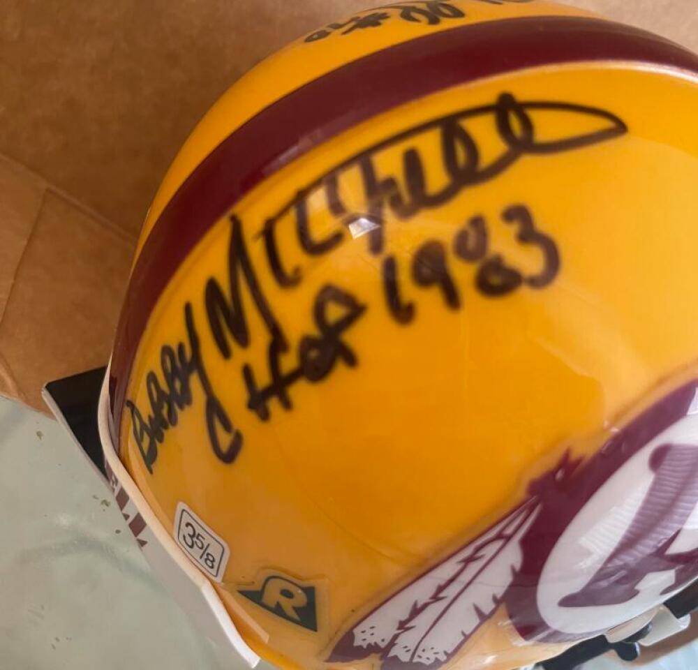 REDSKINS HOFER TAYLOR MITCHELL HUFF THEISMAN SIGNED AUTHENTIC MINI