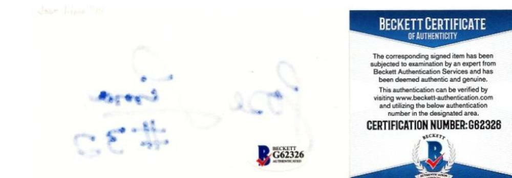 JOSE LIMA HOUSTON ASTROS SIGNED 3X5 INDEX CARD BECKETT #G62326