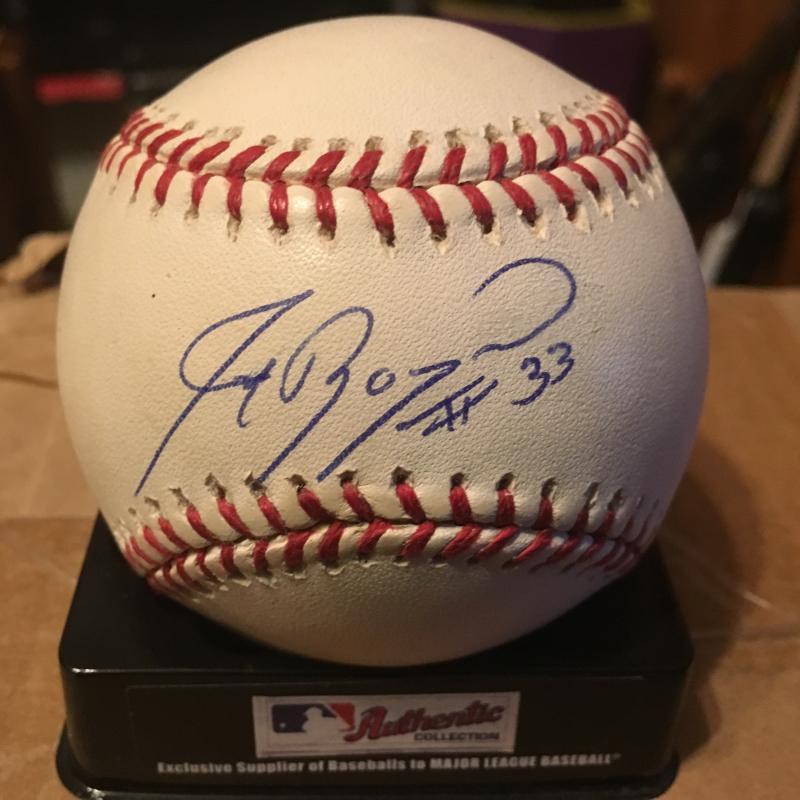 JO-JO REYES BRAVES/ANGELS M.L. SIGNED  BASEBALL W/COA