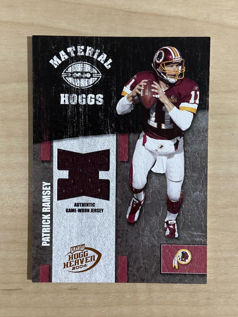 PATRICK RAMSEY WASHINGTON REDSKINS 2004 PLAYOFF PATCH 6/150 CARD #MH-37